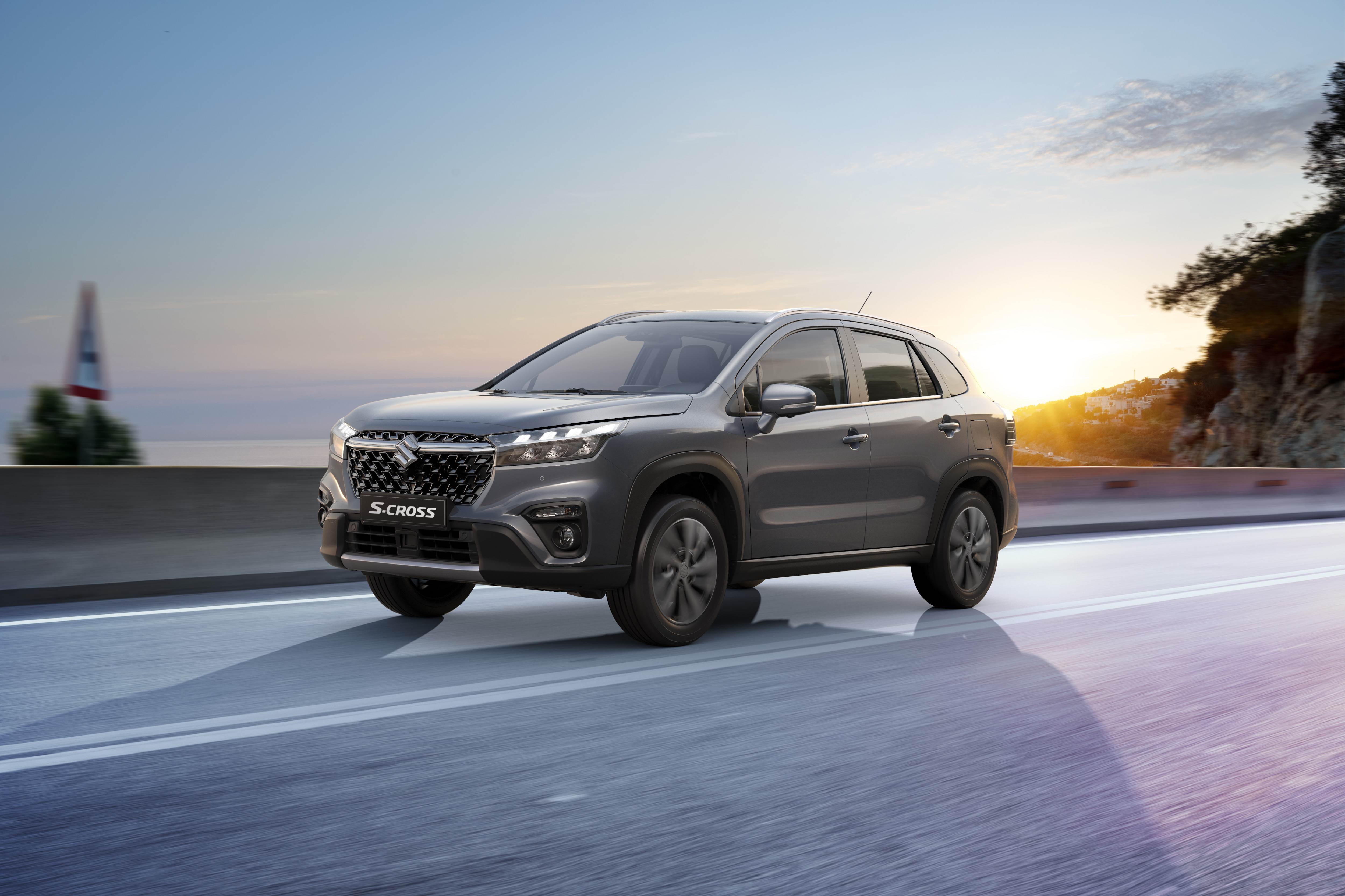S-Cross being driven in the morning